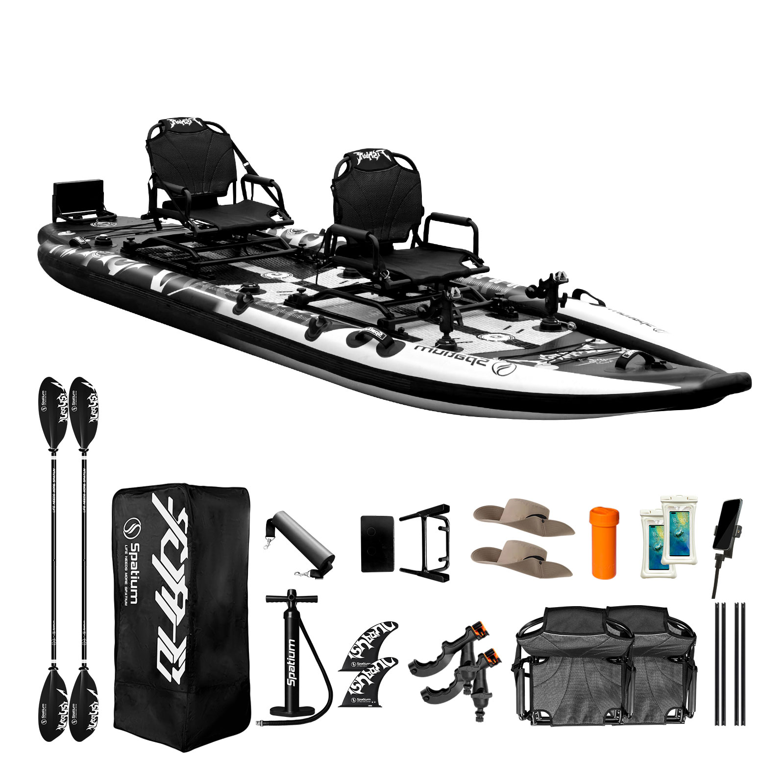 Inflatable Kayak 2 Person Drop Stitch - Spatium Local Warehouse Inflatable 2 Person