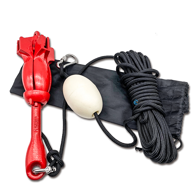 Kayak Anchor Kit Folding 1.5Kg - STLF 1.5Kg Carbon Steel Boat Folding