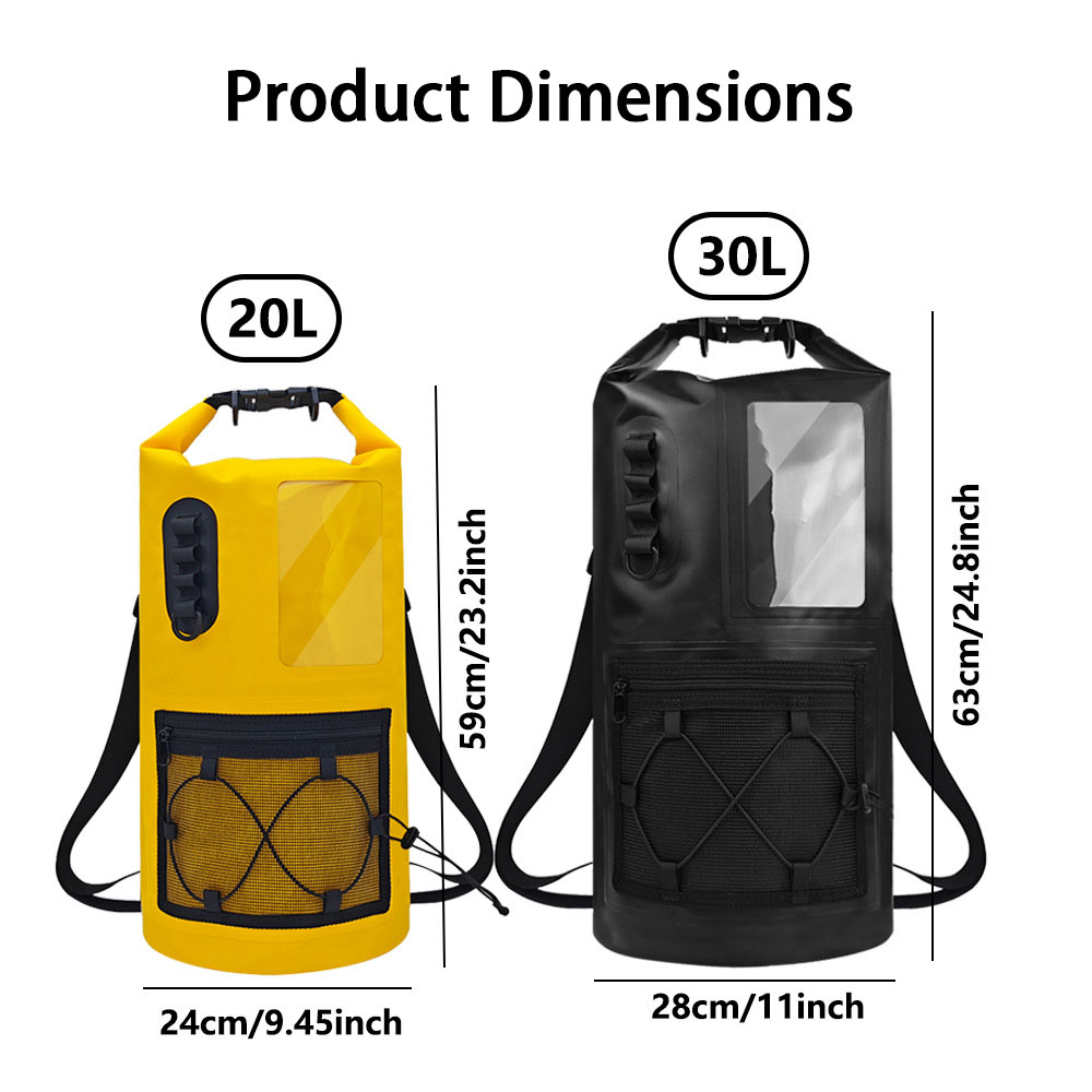  20L/30L Roll Top Waterproof  - огляд і ціна Dry Bag Backpack 30L Waterproof