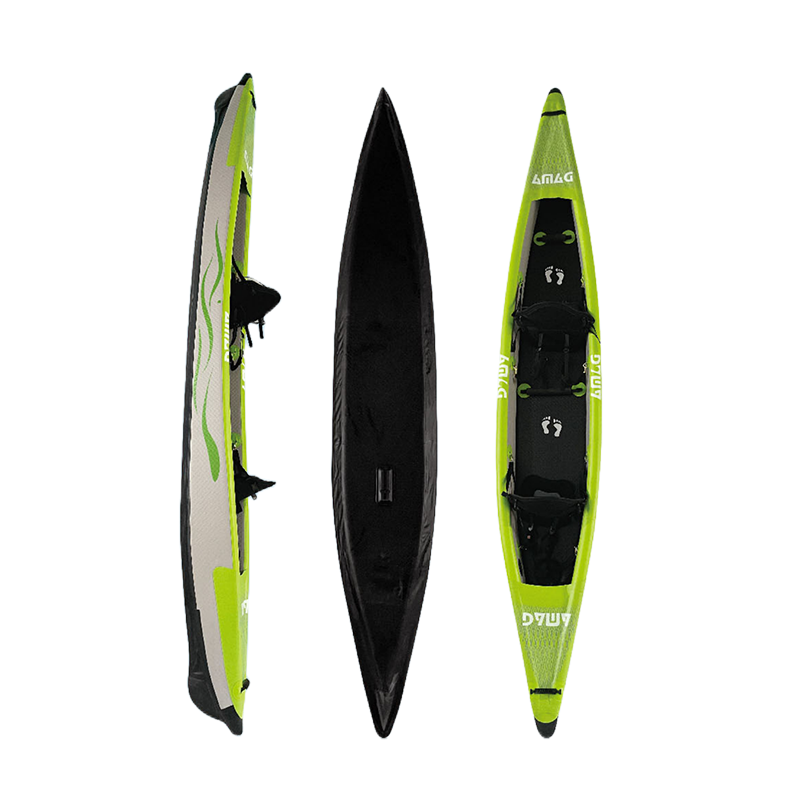 14FT 2-Person Inflatable PVC K - огляд і ціна Inflatable Kayak 2 Person Drop Stitch
