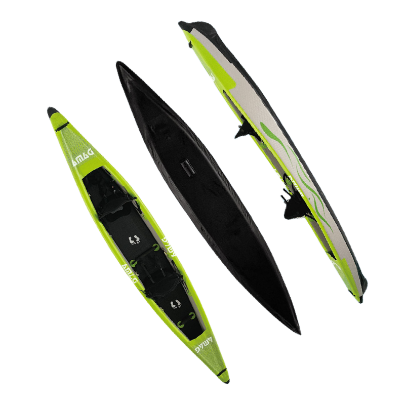 14FT 2-Person Inflatable PVC K - огляд і ціна Inflatable Kayak 2 Person Drop Stitch