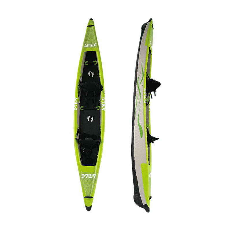 14FT 2-Person Inflatable PVC K - огляд і ціна Inflatable Kayak 2 Person Drop Stitch