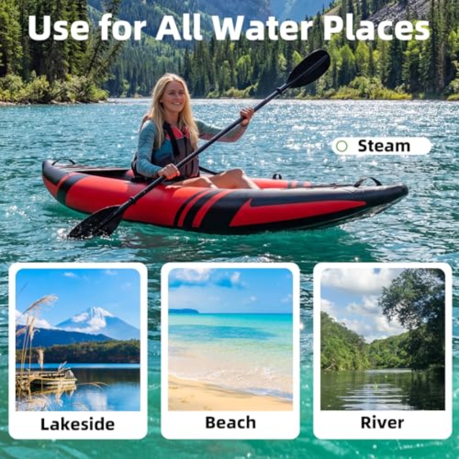 1-Person Inflatable Kayak For  - огляд і ціна Drop Stitch Touring Kayak 1 Person