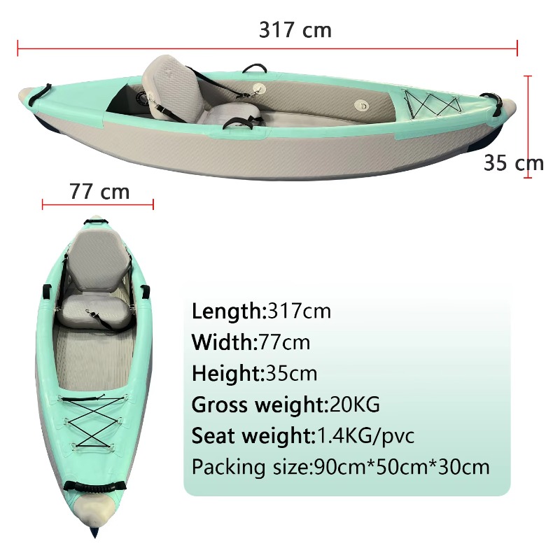 Custom 2-Person Transparent In - огляд і ціна Inflatable Kayak 2 Person Drop Stitch