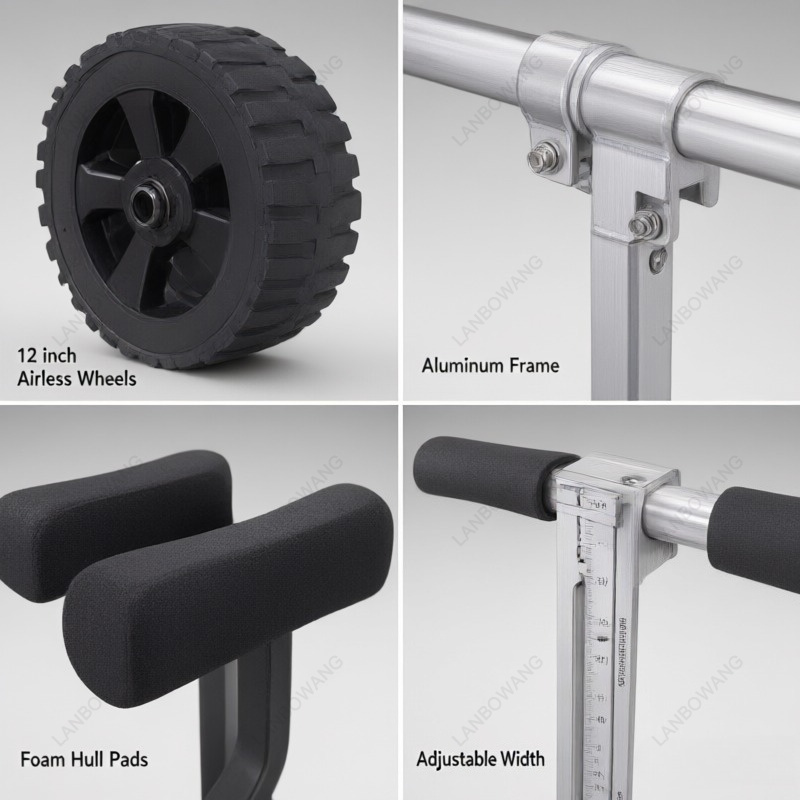 Heavy Duty Kayak Cart General  - огляд і ціна Kayak Cart Trolley Carrier Dolly
