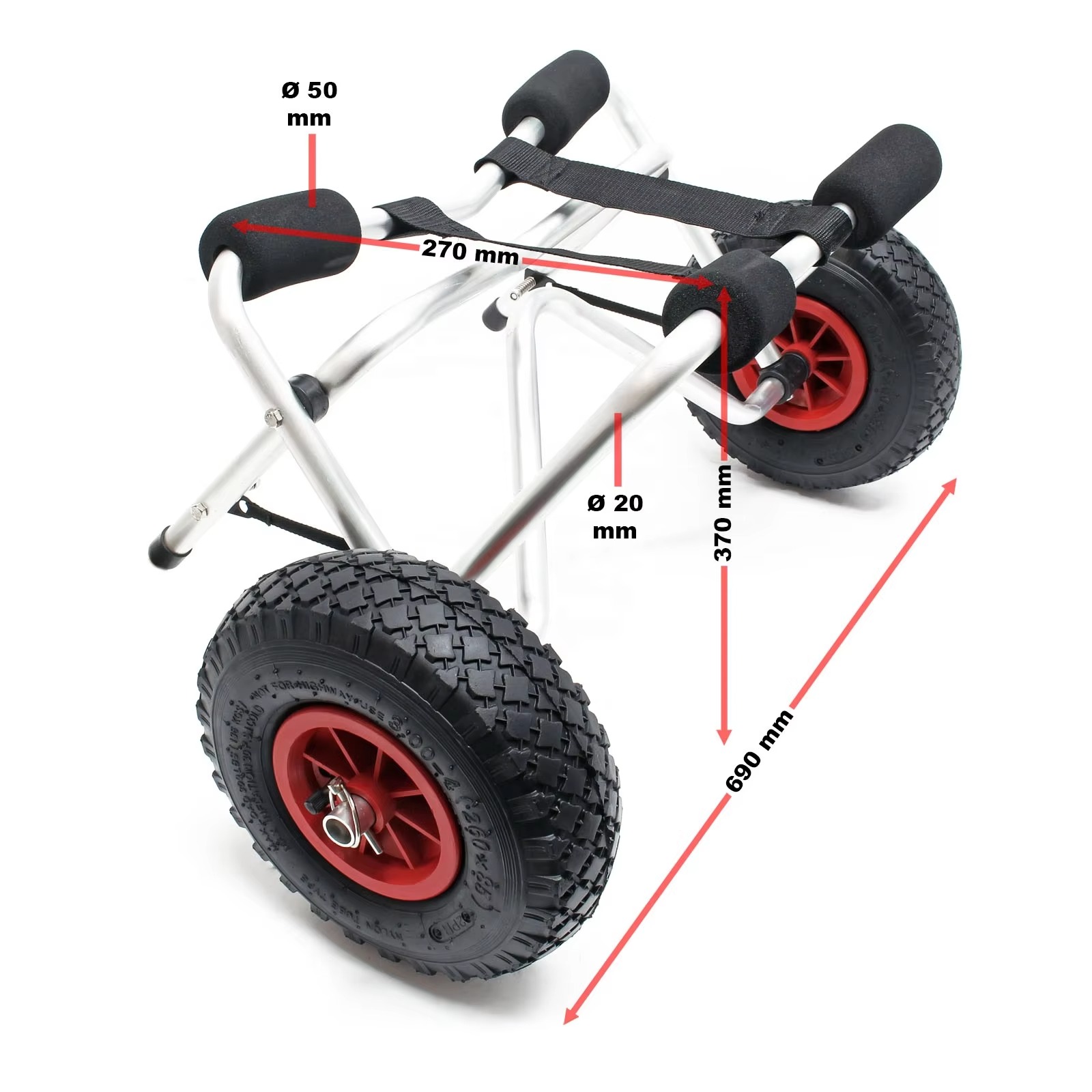 150LB  Kayak Transport Cart Ka - огляд і ціна Kayak Cart Trolley Carrier Dolly