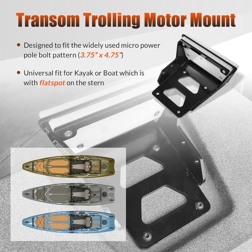 Kayak Trolling Motor Transom M - огляд і ціна Electric Trolling Motor Kayak Mount
