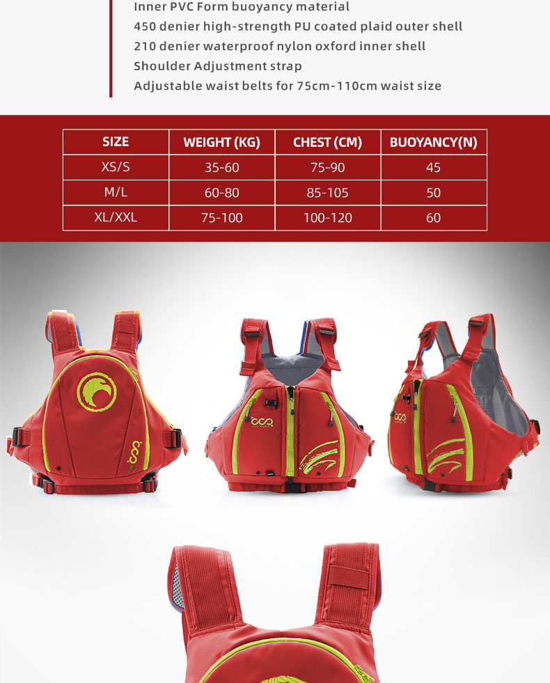Buoyancy Aid 50N for Adult Chi - огляд і ціна Kayak Life Vest Pfd Buoyancy Aid