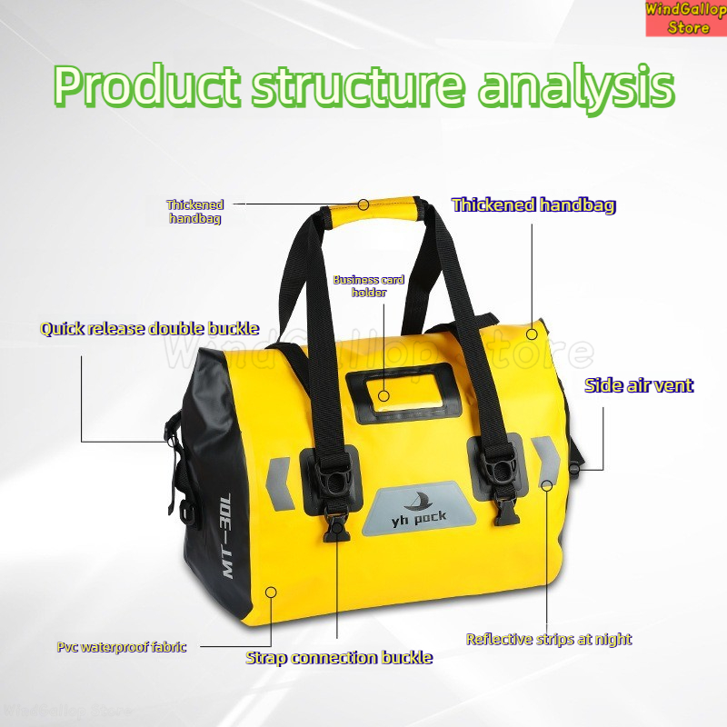 30L 46L  66LMotorcycle Tail Ba - огляд і ціна Dry Bag Backpack 30L Waterproof