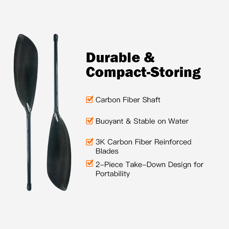 3k Full Carbon Fiber 2 Pieces  - огляд і ціна Kayak Paddle Carbon Fiber 2 Piece