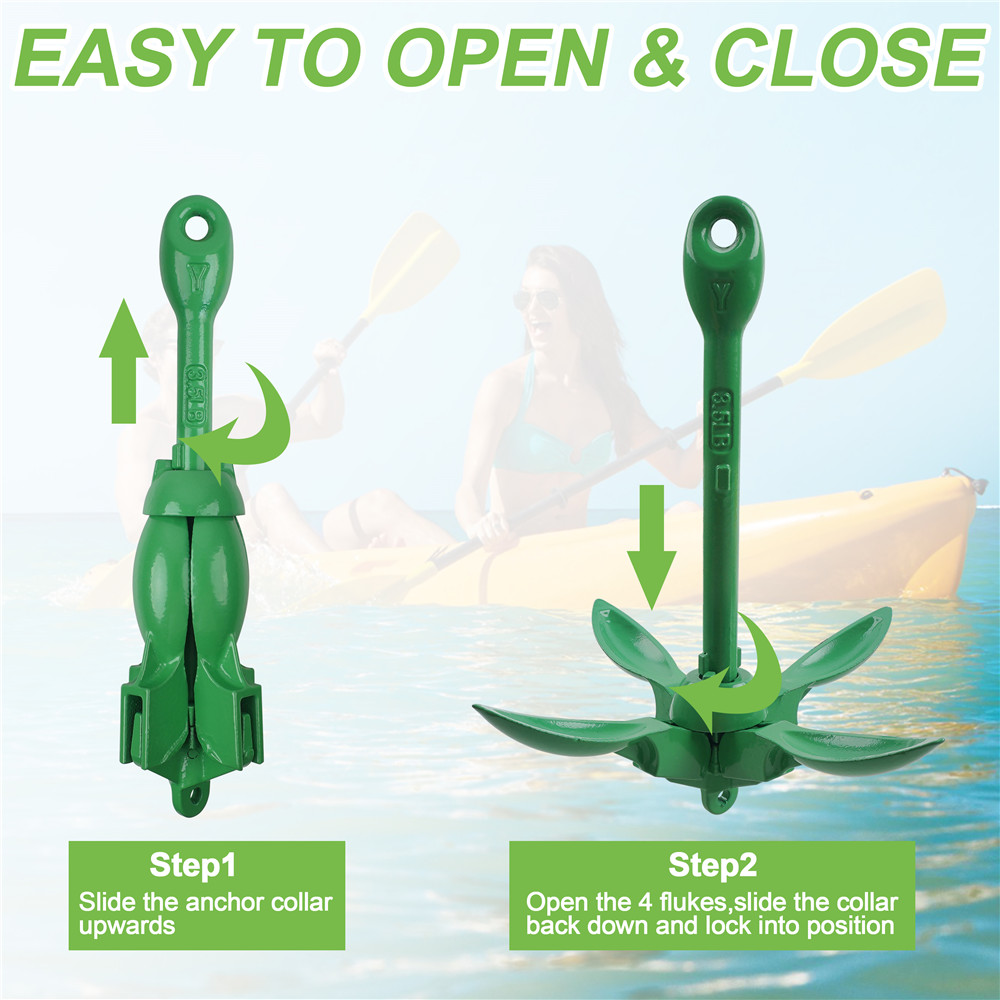 1.5kg Anchor for Kayak and Jet - огляд і ціна Kayak Anchor Kit Folding 1.5Kg