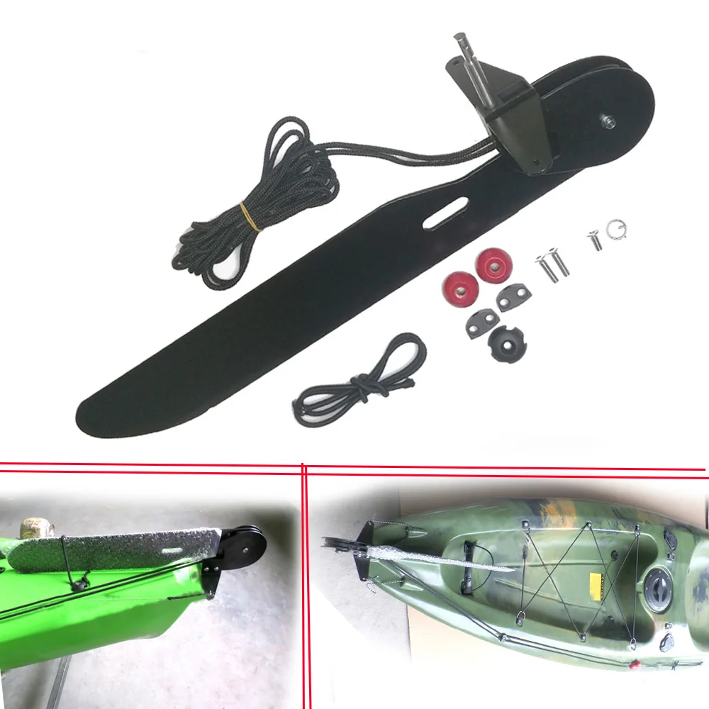 Aluminum Alloy Watercraft raft - огляд і ціна Kayak Rudder Kit Foot Control System