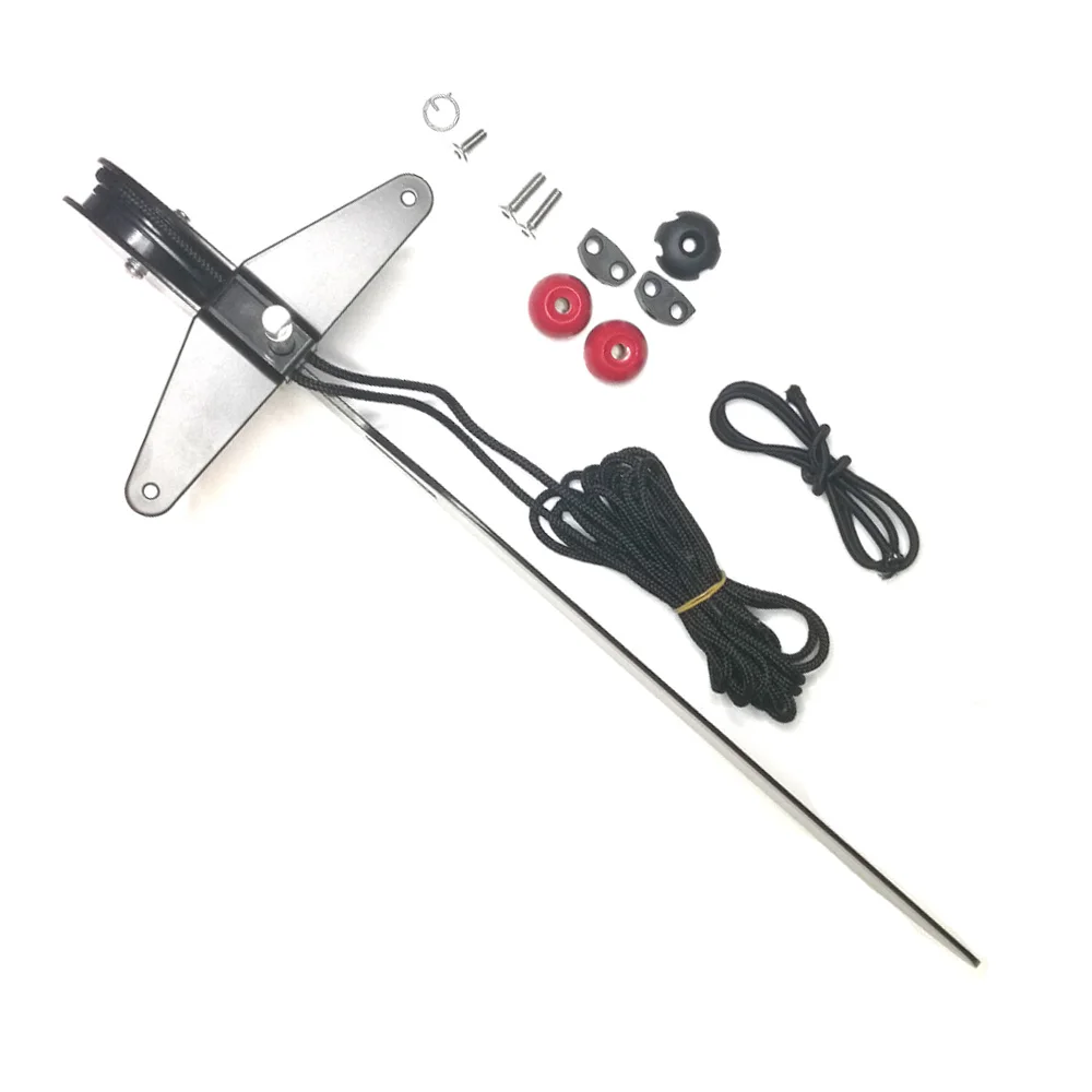 Aluminum Alloy Watercraft raft - огляд і ціна Kayak Rudder Kit Foot Control System