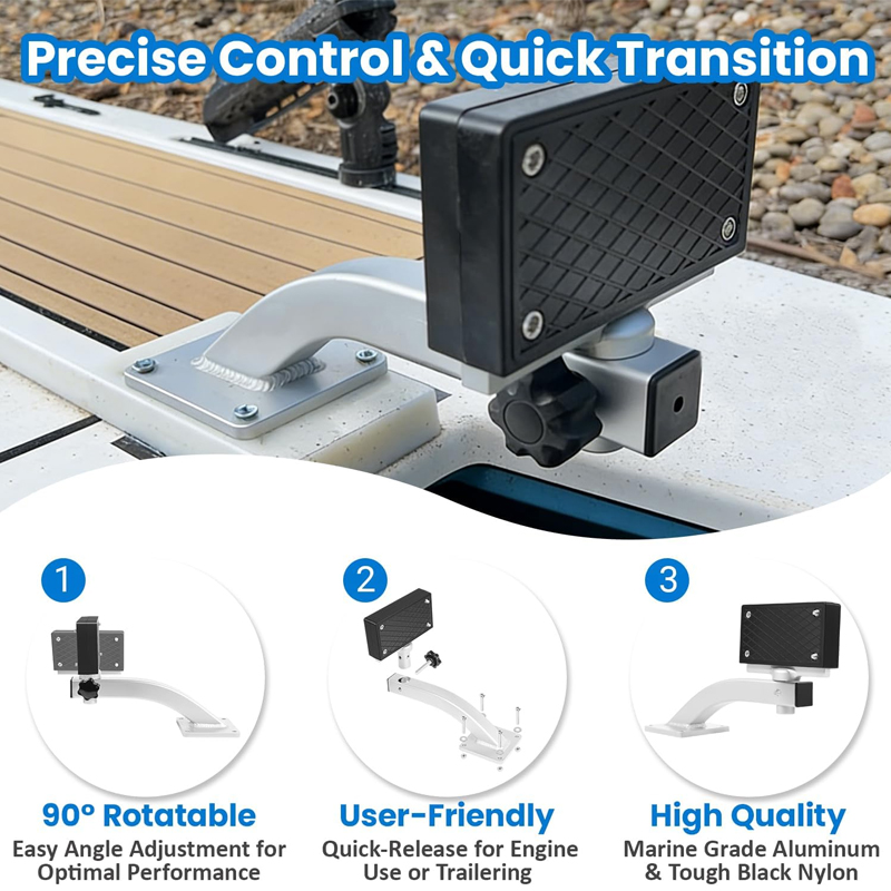 90 Degree Adjustable Marine Tr - огляд і ціна Electric Trolling Motor Kayak Mount