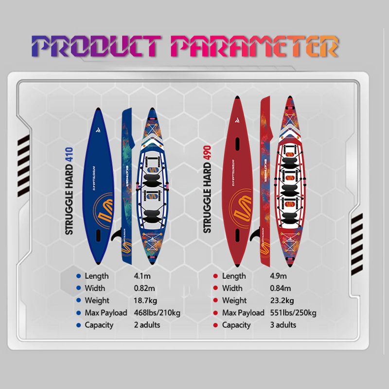 Skatinger Full Drop Stitch 3-P - огляд і ціна Inflatable Kayak 2 Person Drop Stitch