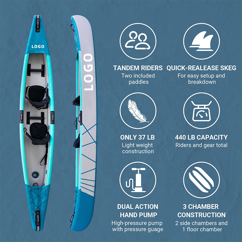 Drop Stitch Kayak Inflatable C - огляд і ціна Inflatable Kayak 2 Person Drop Stitch