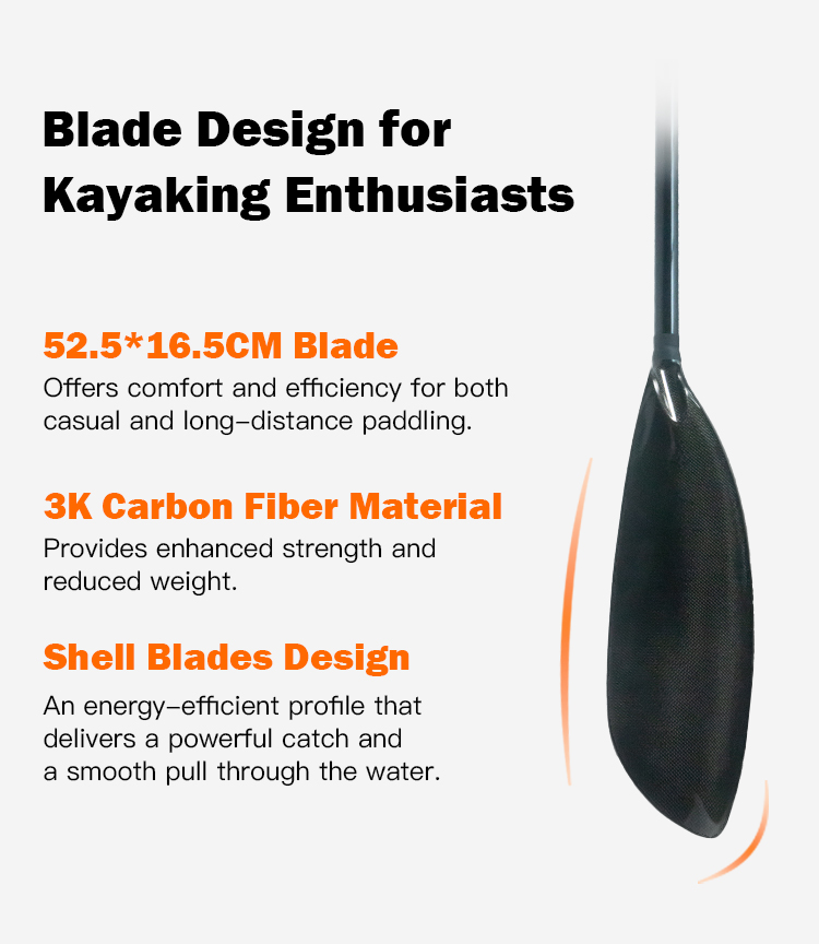 Paddle Carbon Fiber Kayak Padd - огляд і ціна Kayak Paddle Carbon Fiber 2 Piece
