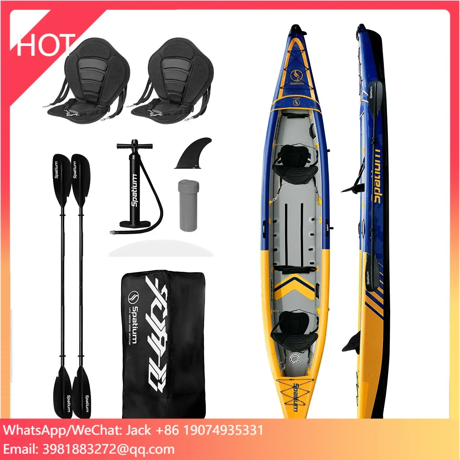 Favorite New Style Portable De - огляд і ціна Inflatable Kayak 2 Person Drop Stitch