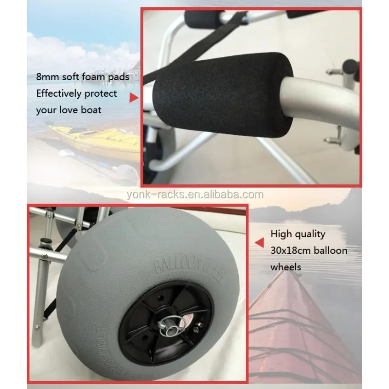 Newly Upgraded YONK Balloon Wh - огляд і ціна Kayak Cart Trolley Carrier Dolly