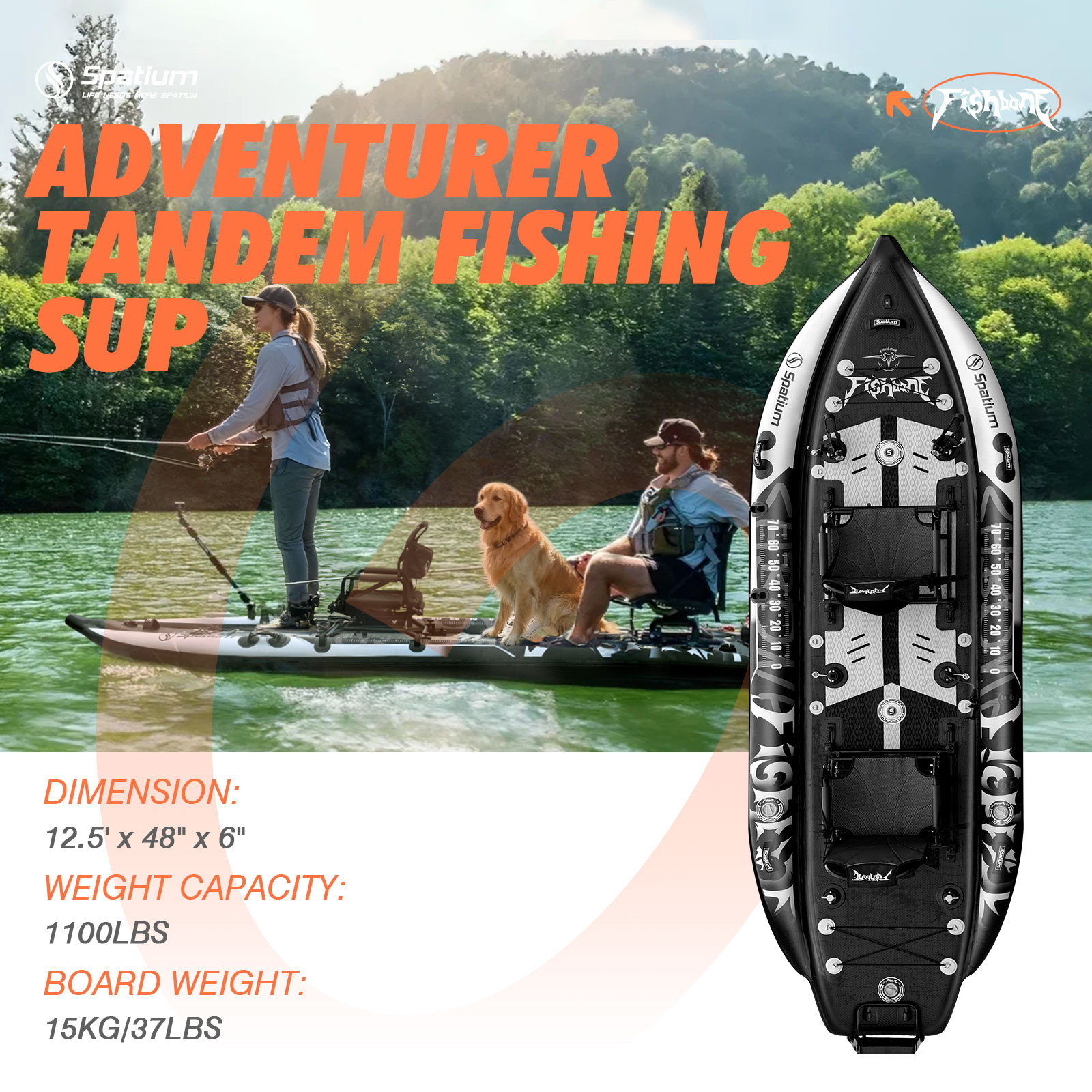 Spatium Local Warehouse Inflat - огляд і ціна Inflatable Kayak 2 Person Drop Stitch