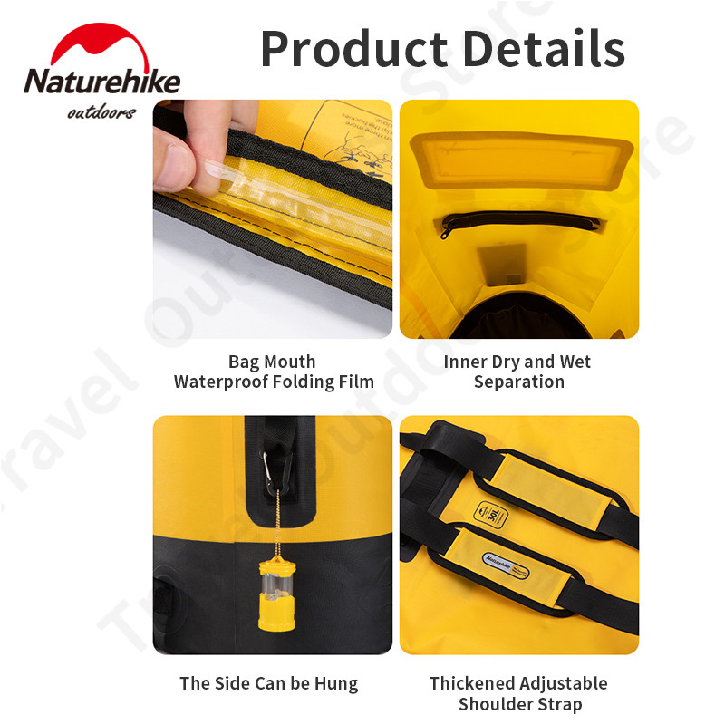 Naturehike Waterproof Backpack - огляд і ціна Dry Bag Backpack 30L Waterproof