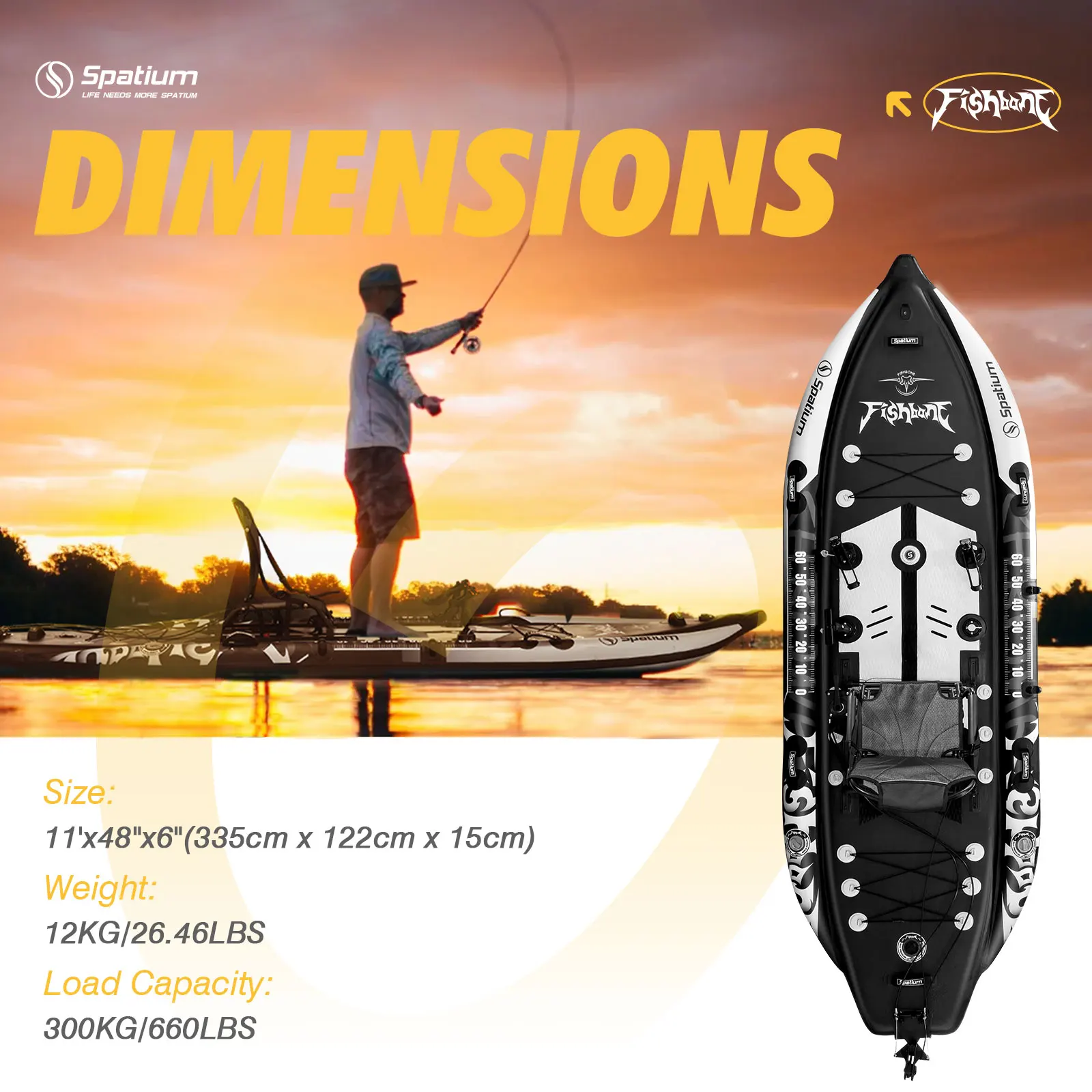 Inflatable Fishing Kayak, 1 Pe - огляд і ціна Drop Stitch Touring Kayak 1 Person