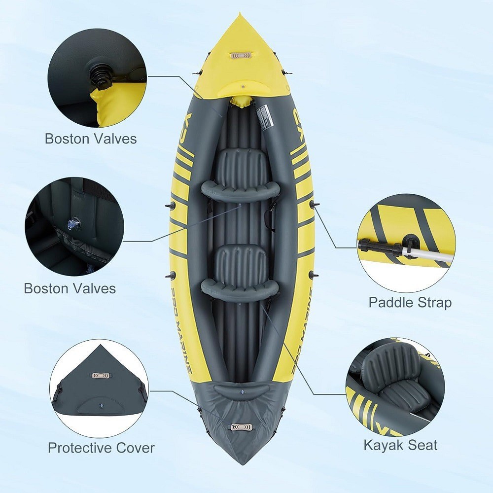 Inflatable Double Kayaker Ding - огляд і ціна Inflatable Kayak 2 Person Drop Stitch