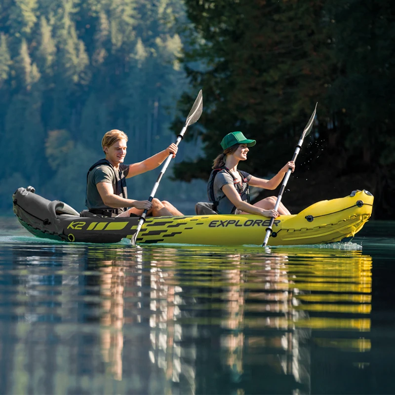 Inflatable Double Kayaker Ding - огляд і ціна Inflatable Kayak 2 Person Drop Stitch